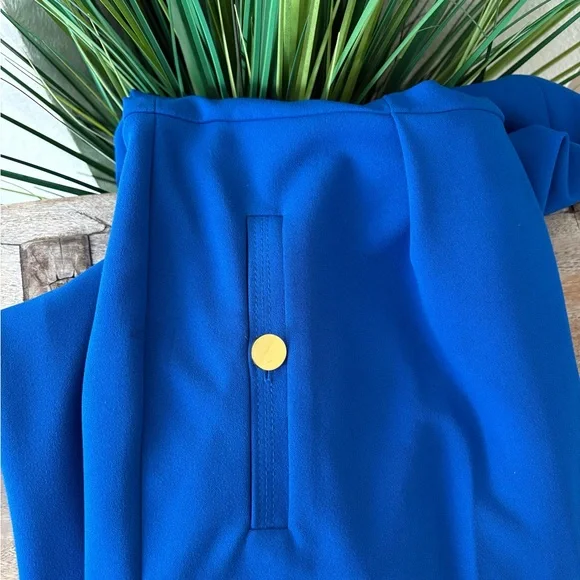 Chaps Royal Blue Sleeveless Jumpsuit - Picture 6 of 8